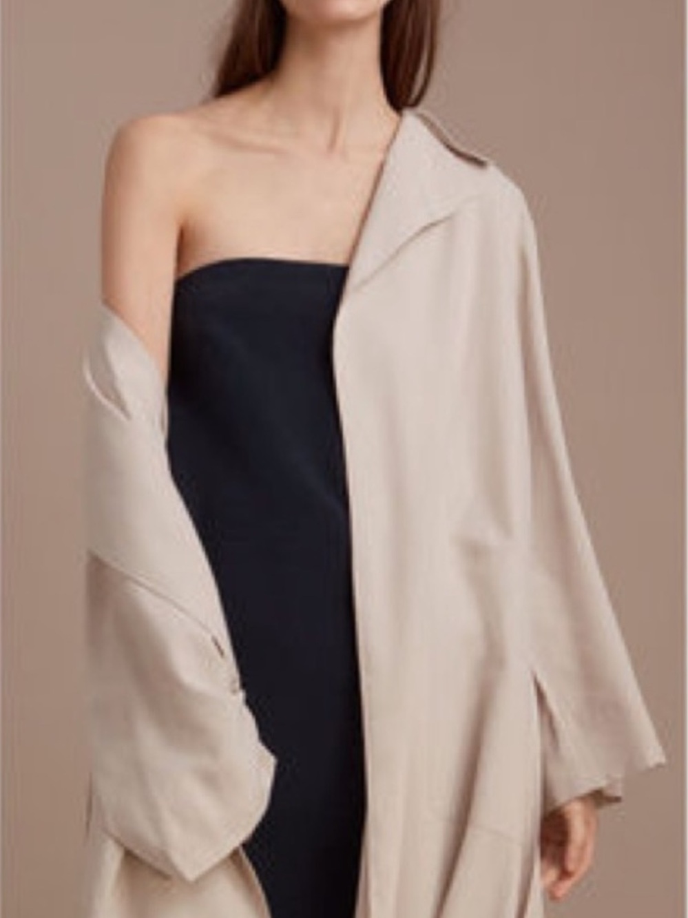 NEW Babaton 1-01 Emin Strapless Midi Dress
